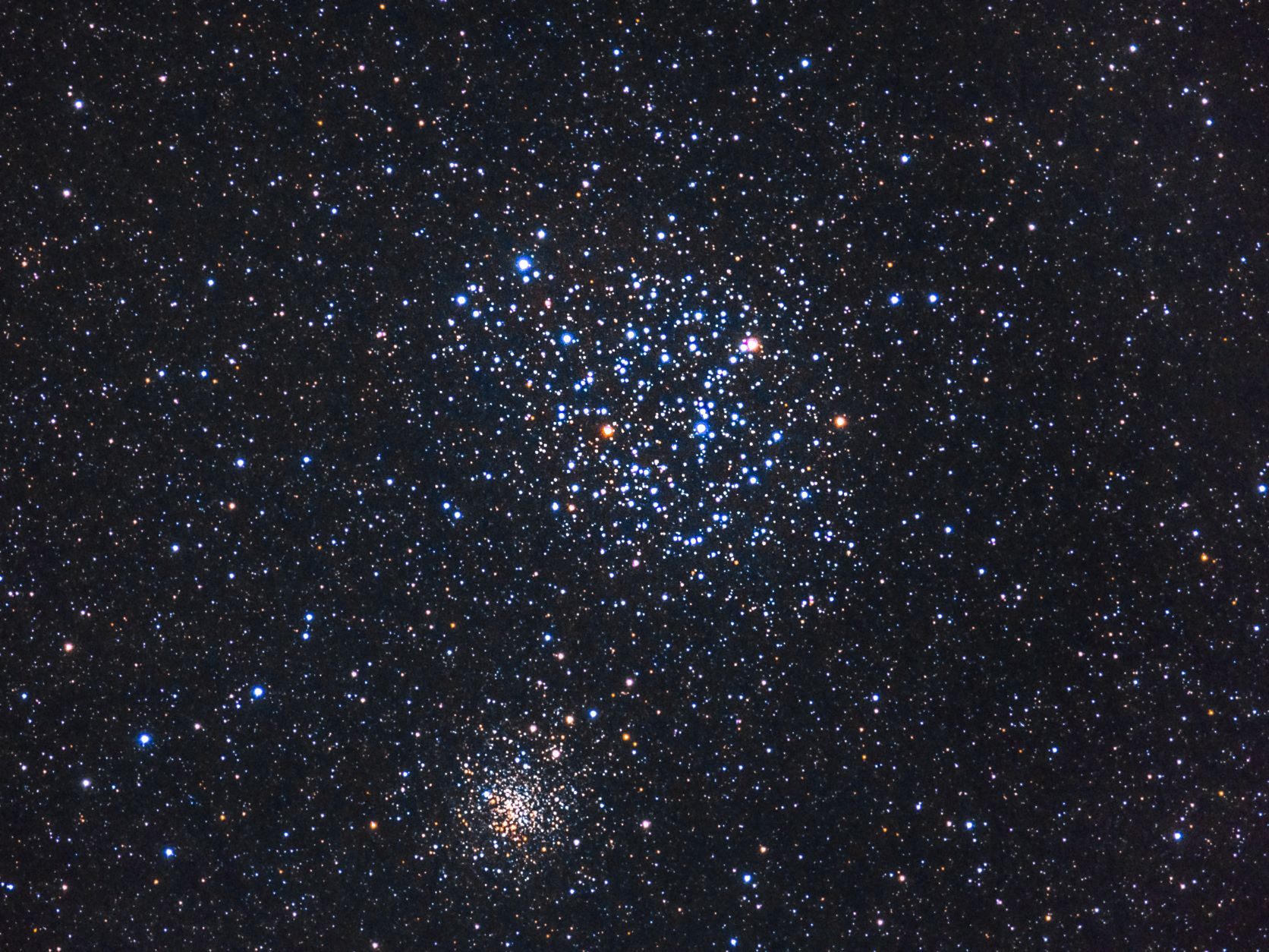 Messier 35 és az NGC 2158