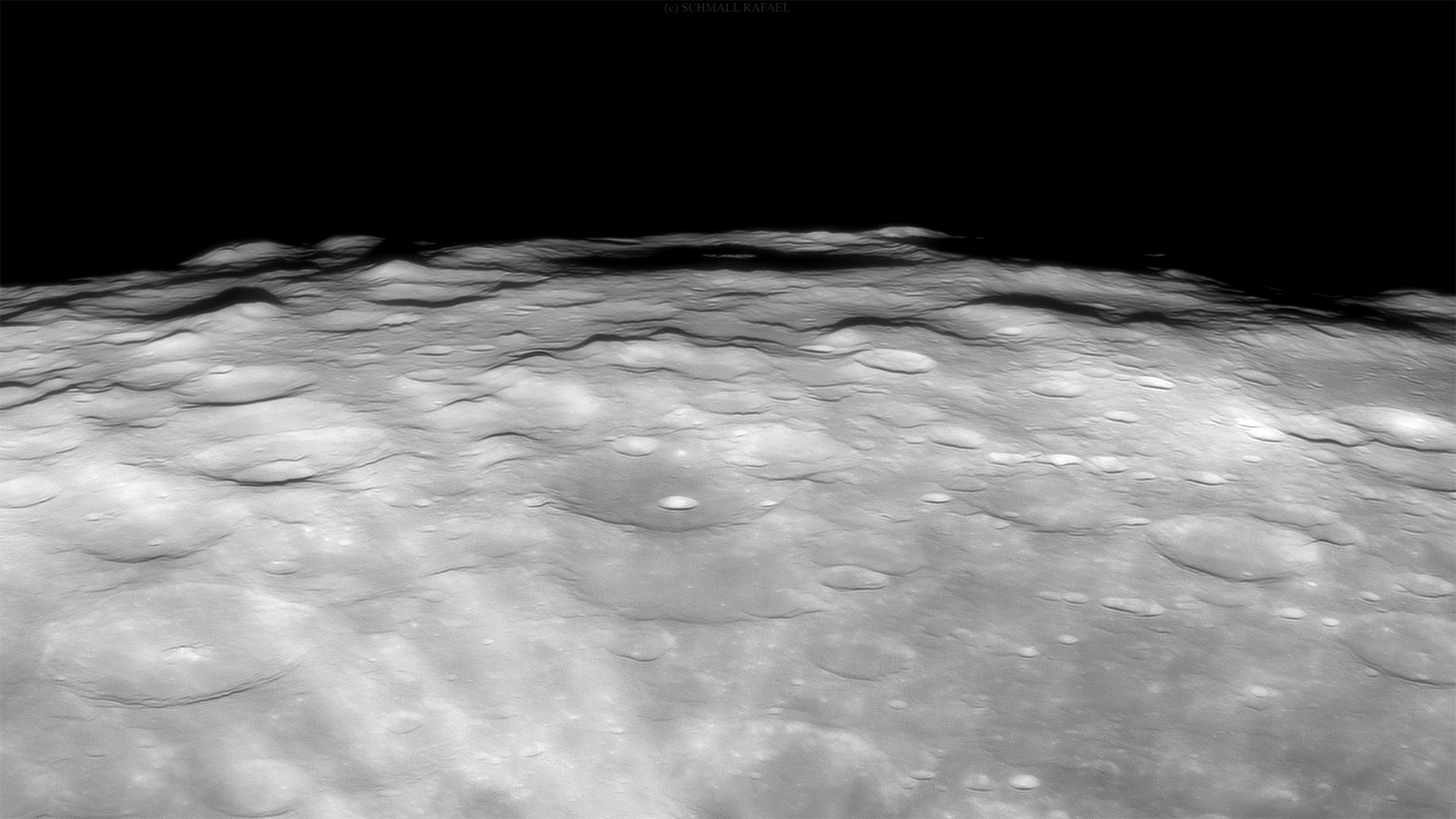 Holdrészlet - Drygalski kráter és környéke