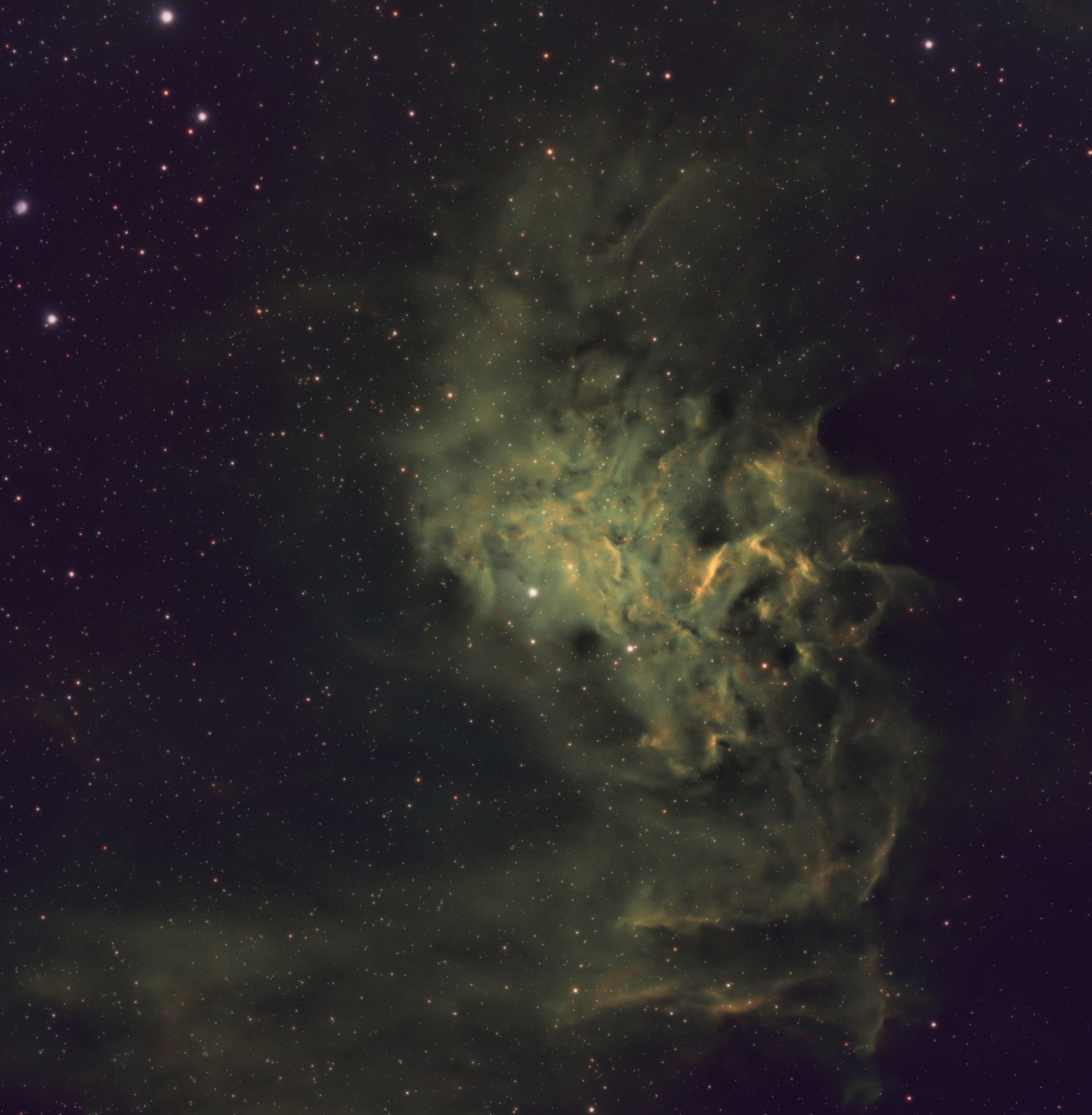 IC405 Lángoló Csillag-köd
