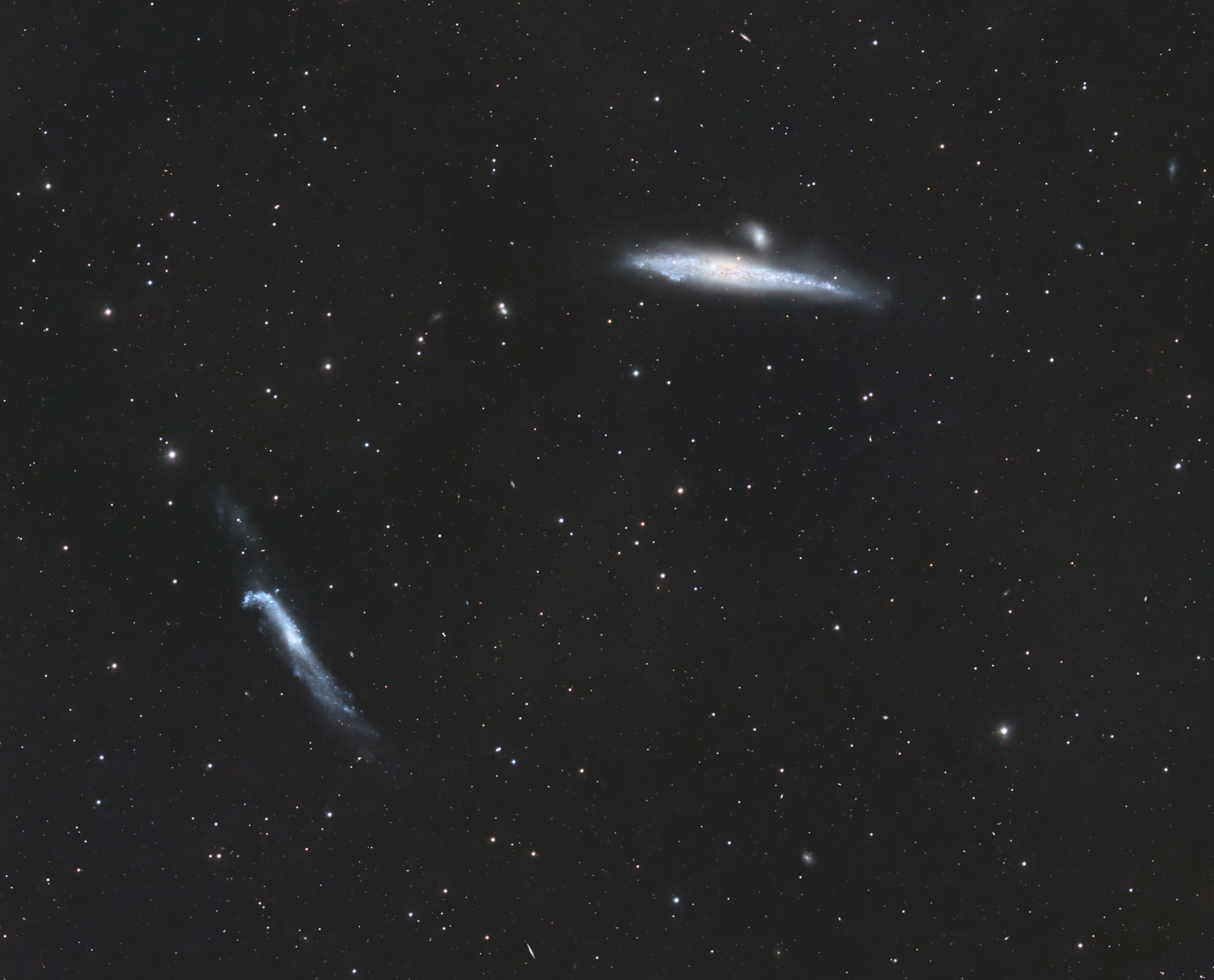 NGC4631, NGC4627 és NGC4656 - Canes Venatici