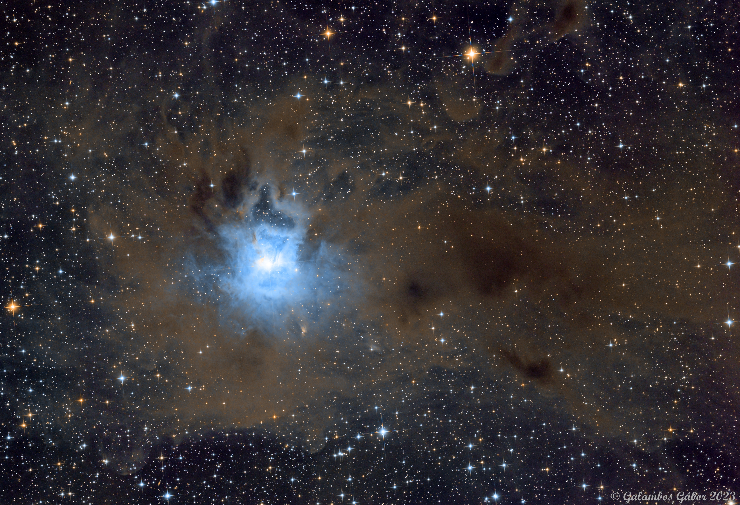 Írisz köd (NGC 7023 ) a Cepheusban