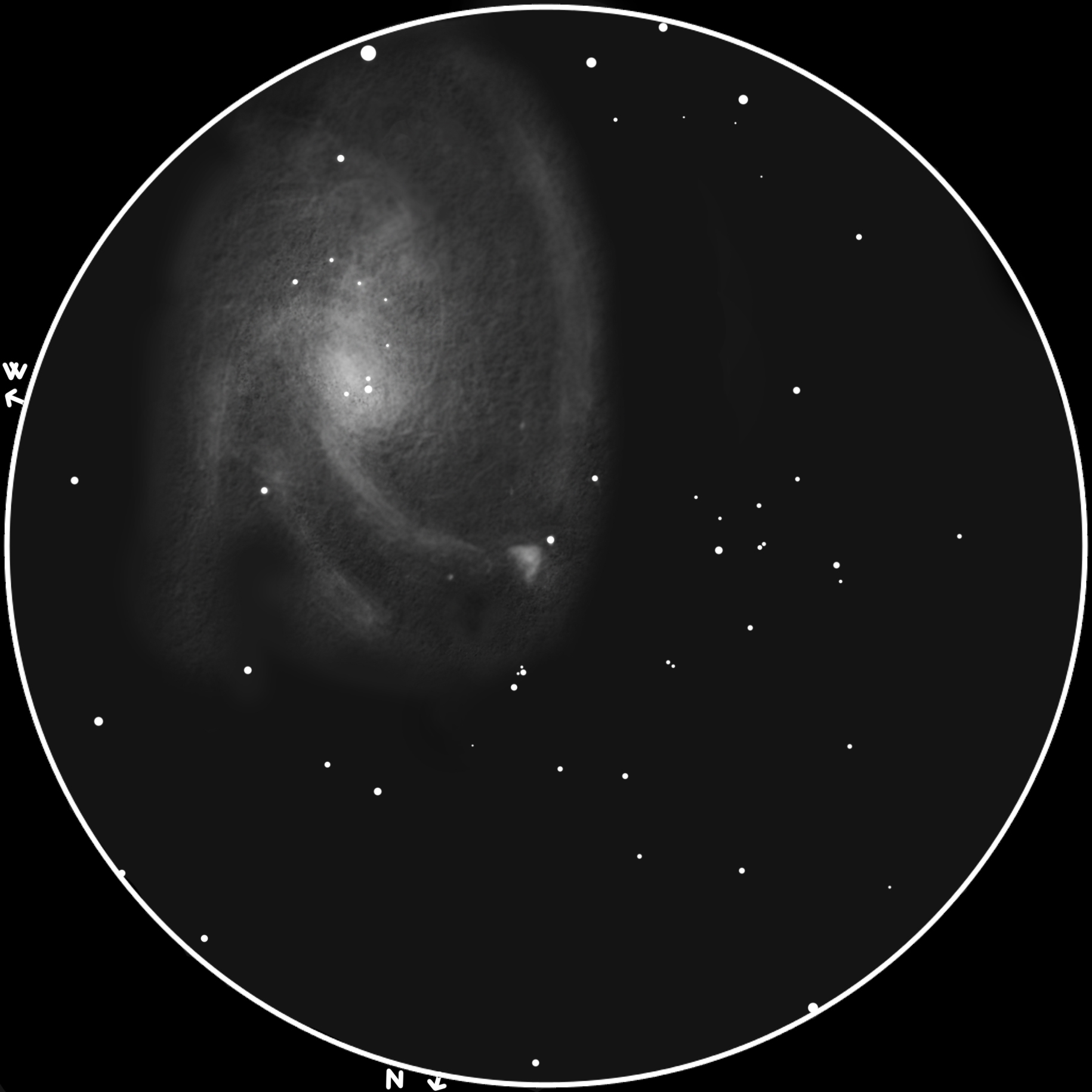 NGC 604 DF, M33 GX (Tri)