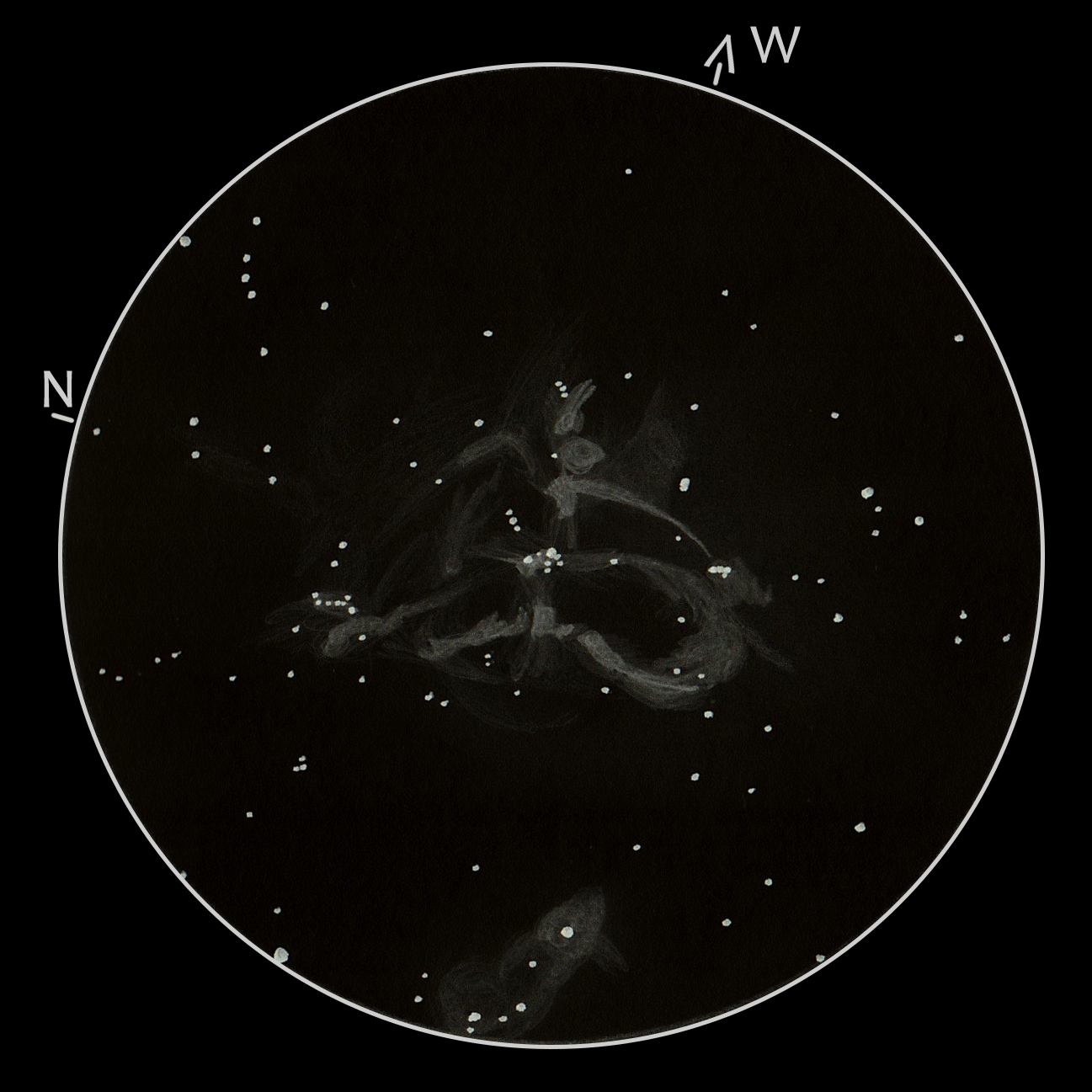 IC 1795, IC 1805, IC 1848, Mel 15, Mrk 6, NGC 896, NGC 1027 — Szív-köd, Lélek-köd