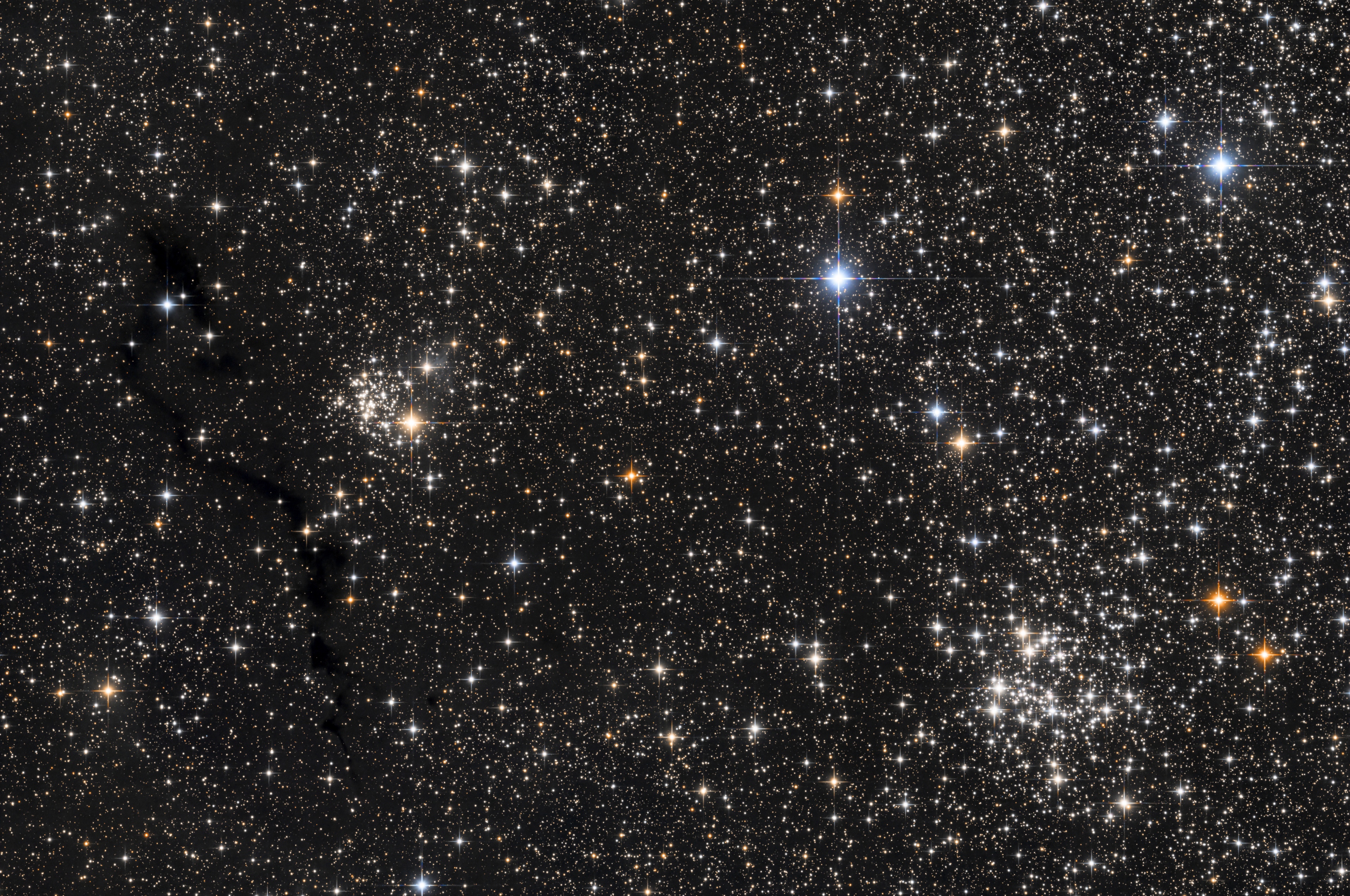 NGC 654; NGC 663; vdB 6; LDN 1332; LDN 1334; LDN 1337