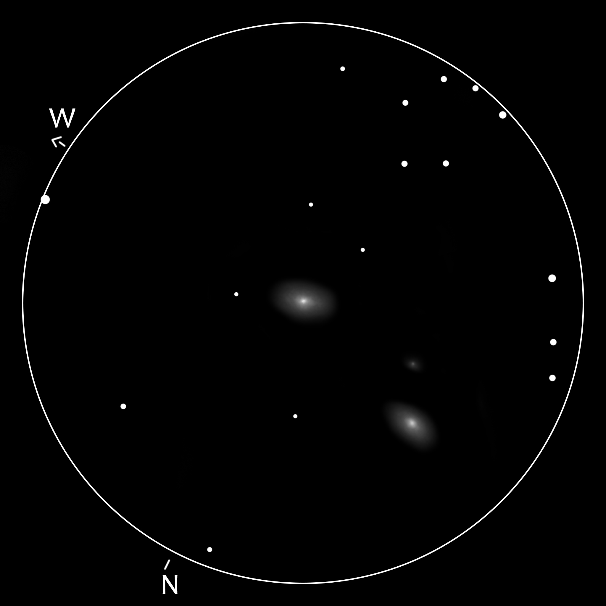 M105, NGC 3384, 3389