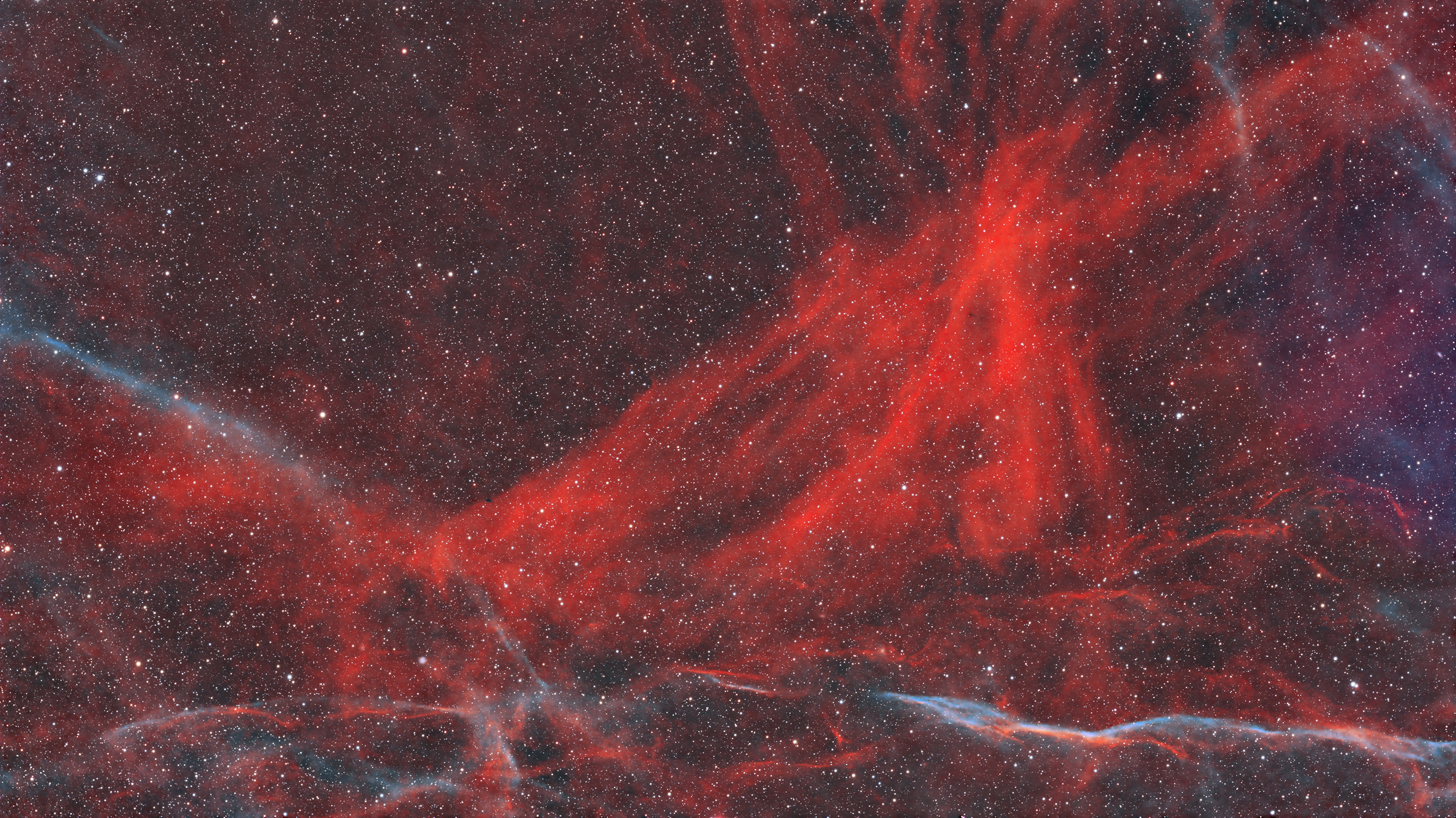 Sh2-96 - Skarlát betű-köd (G65.2+05.7 szupernóva-maradvány) - Cygnus