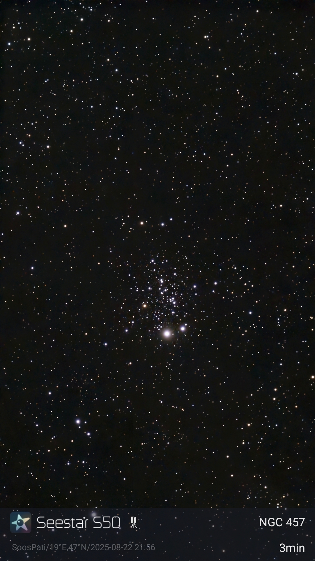 Bagoly-halmaz (NGC 457)