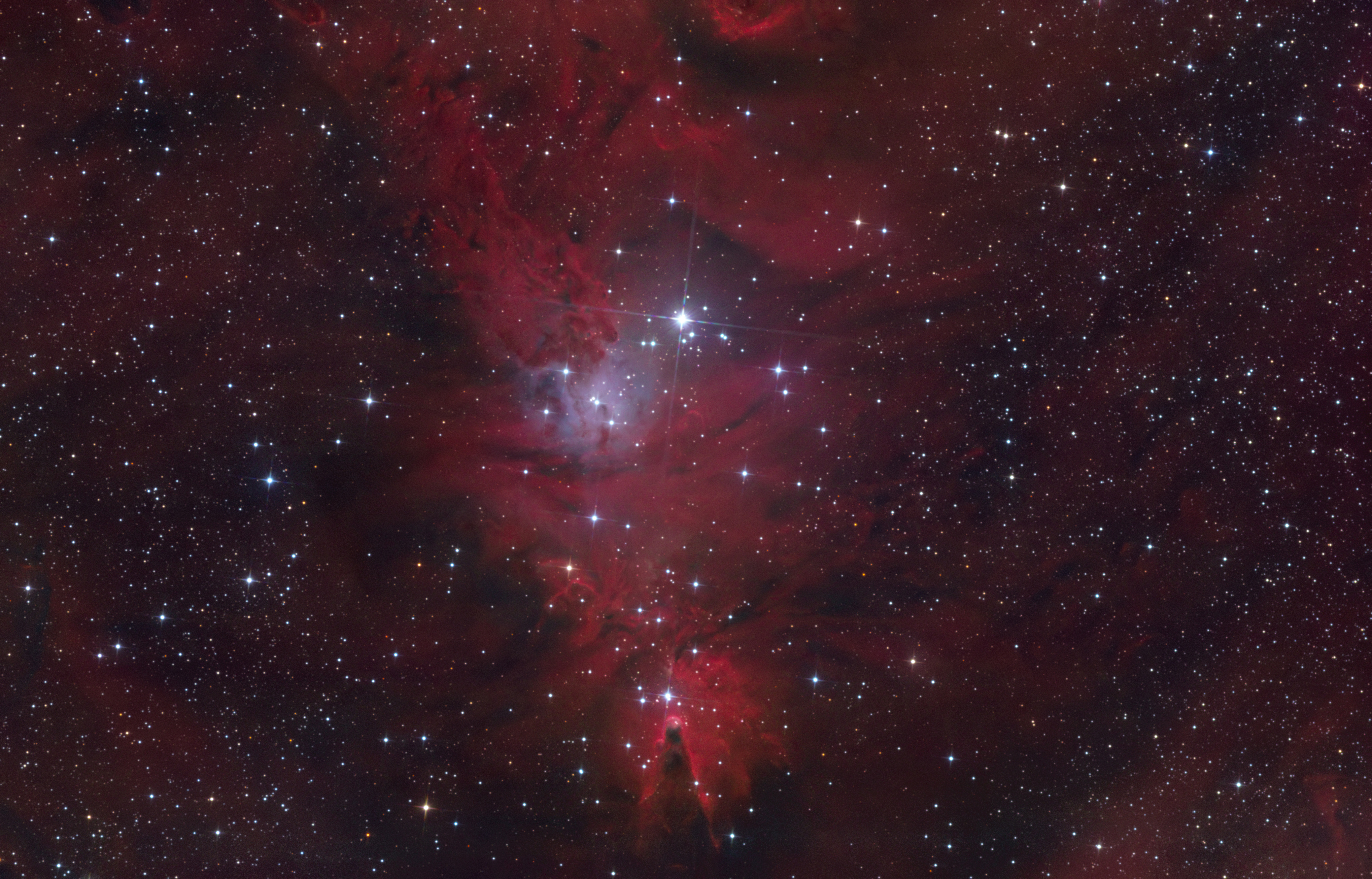 NGC 2264 - Karácsonyfa-halmaz és Kúp-köd
