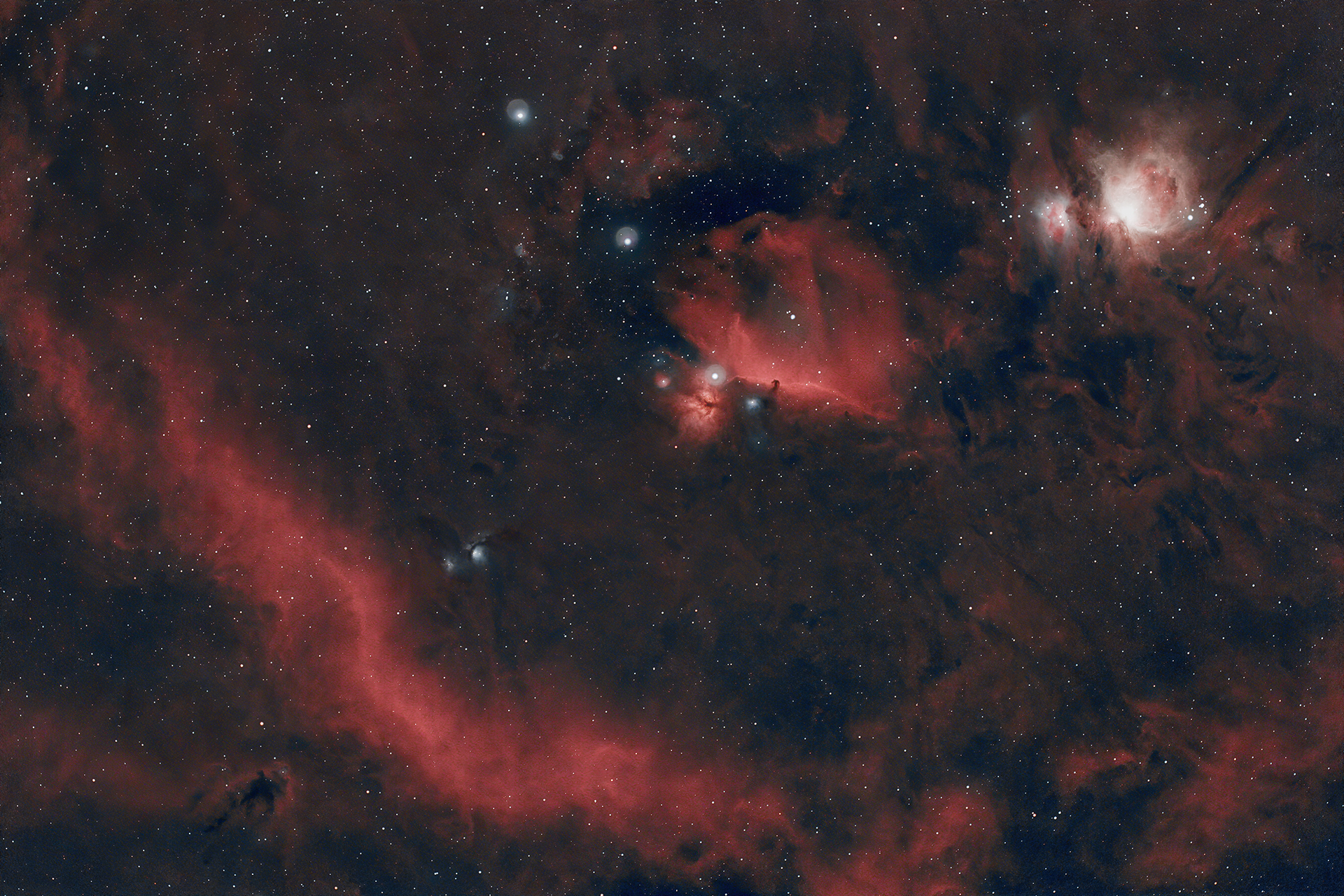 Orion - Lófej köd és környezete