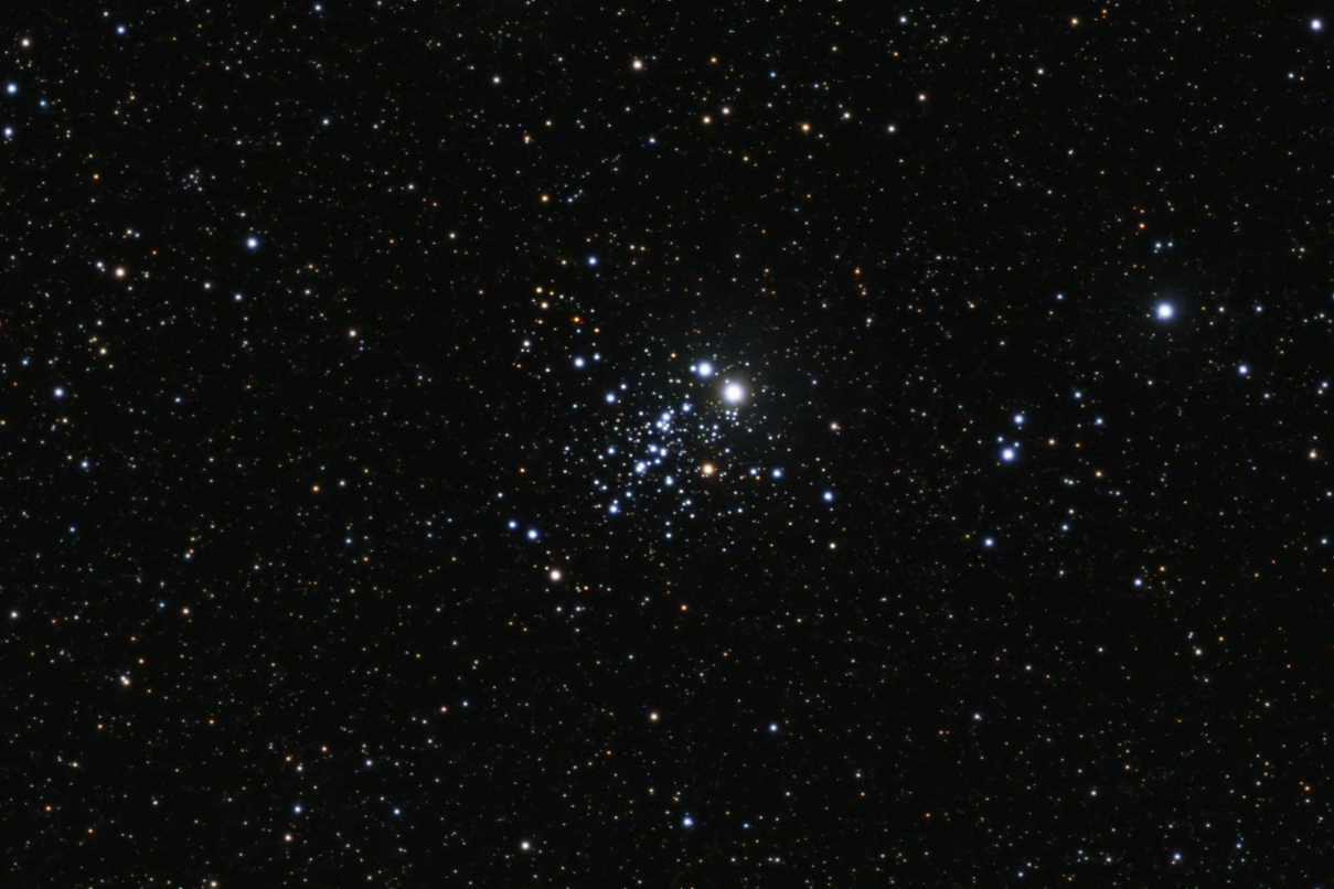 NGC 457 Bagoly-halmaz (Dwarf Mini okostávcső tesztkép)